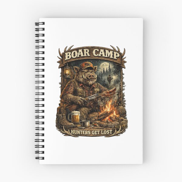 Item preview, Boar Camp – Hunters Get Lost designed and sold by C6S5M.