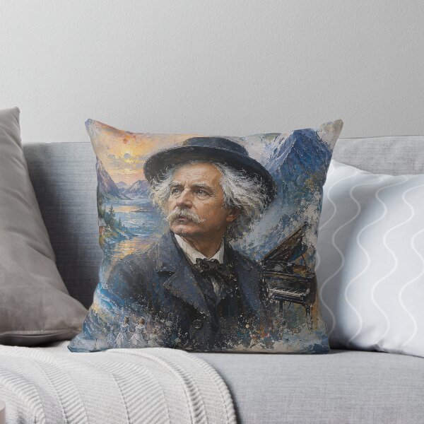 Item preview, Edvard Grieg Norwegian composer and pianist painting. designed and sold by GalleryKauffeld.