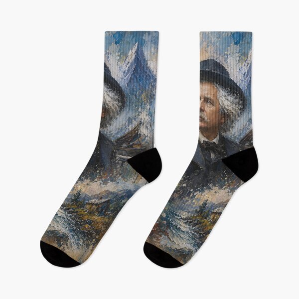 Item preview, Edvard Grieg Norwegian composer and pianist painting. designed and sold by GalleryKauffeld.