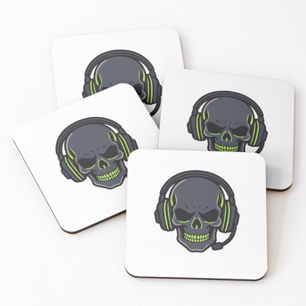 Item preview, Gaming Skull Headset Sticker Gamer Laptop Decal designed and sold by Potatoxzari.