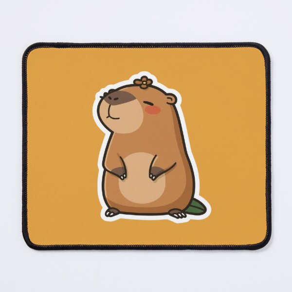 Item preview, Chilling Capybara Cute Kawaii Relaxed Animal Sticker designed and sold by Potatoxzari.