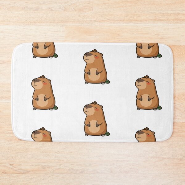 Item preview, Chilling Capybara Cute Kawaii Relaxed Animal Sticker designed and sold by Potatoxzari.