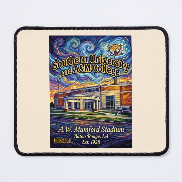 Item preview, Post-Impressionist Southern University Stadium Energy Graphic designed and sold by EvergreenPark - Tee Studio.