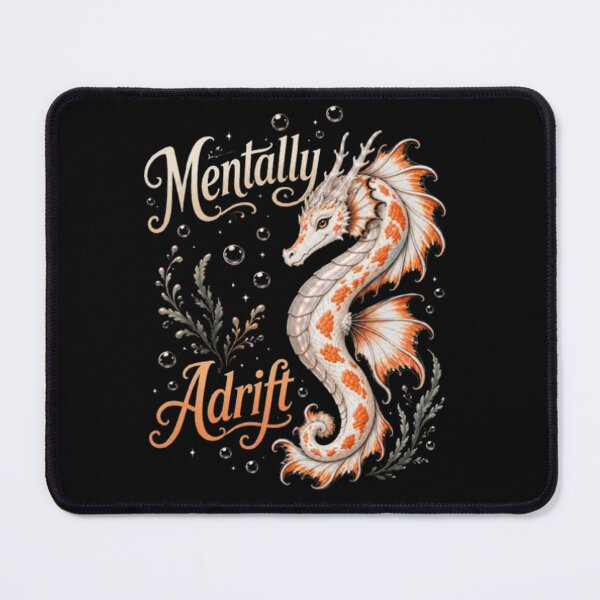 Item preview, Mentally Adrift Sea Dragon | Orange Koi Dragon Art | Ocean Fantasy designed and sold by EMBERFLOWARTWORKS.