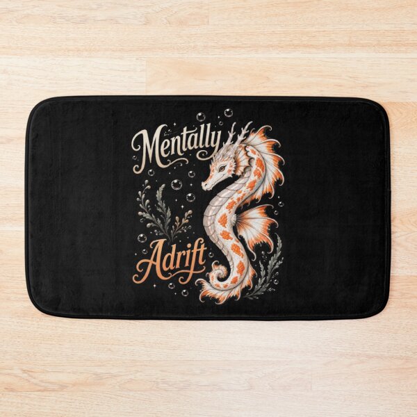 Item preview, Mentally Adrift Sea Dragon | Orange Koi Dragon Art | Ocean Fantasy designed and sold by EMBERFLOWARTWORKS.