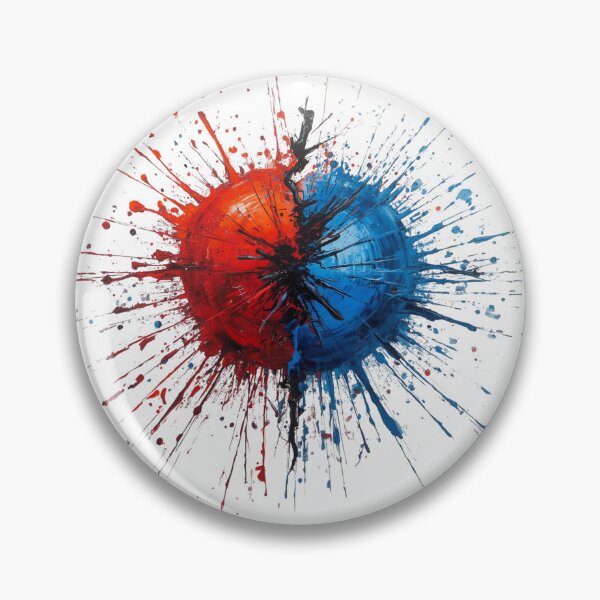Item preview, Adversarial | Red vs Blue | Abstract Energy Collision Graphic T-Shirt designed and sold by Vvmd.