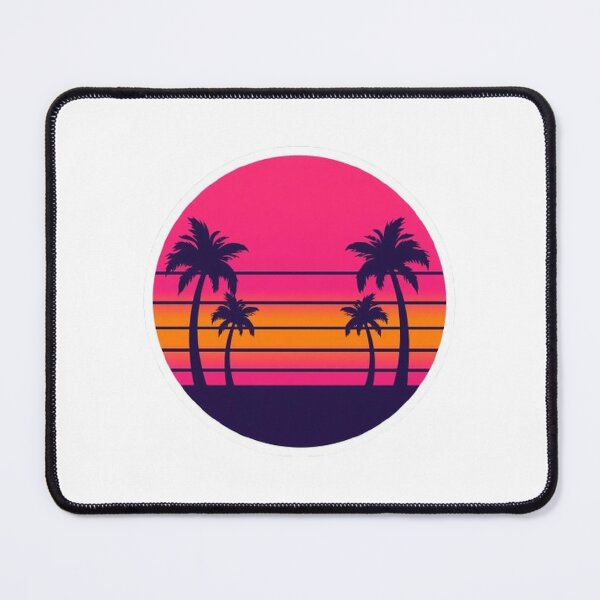 Item preview, Retro Wave Sunset Vaporwave Aesthetic Minimal Sticker designed and sold by Potatoxzari.