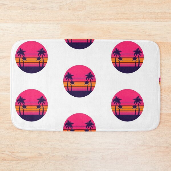 Item preview, Retro Wave Sunset Vaporwave Aesthetic Minimal Sticker designed and sold by Potatoxzari.