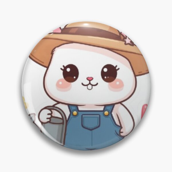 Item preview, Cute Gardening Bunny Kawaii Sticker | Adorable Flower Rabbit designed and sold by Stylestickers55.