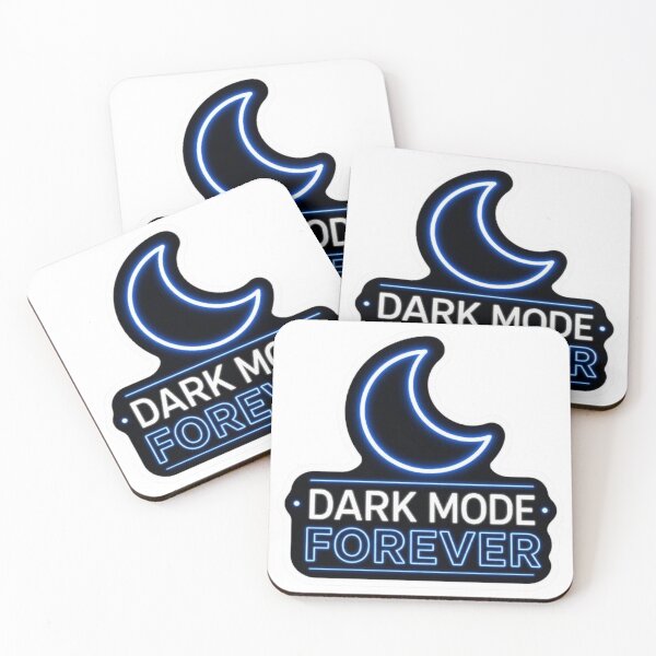 Item preview, Dark Mode Forever Moon Developer Coder Sticker designed and sold by Potatoxzari.