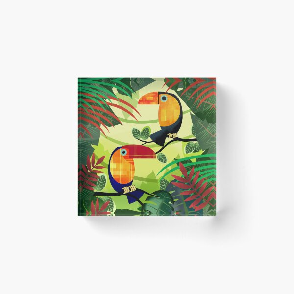 Item preview, Colourful Toucans in Jungle designed and sold by Andrew  Hitchen.