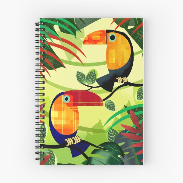 Item preview, Colourful Toucans in Jungle designed and sold by Andrew  Hitchen.
