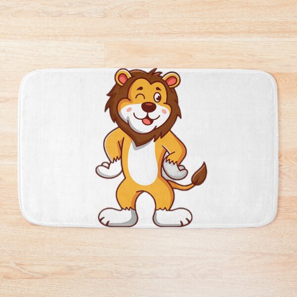 Item preview, Cute Cartoon Winking Lion Illustration designed and sold by DailyDoodlesBySumbul.