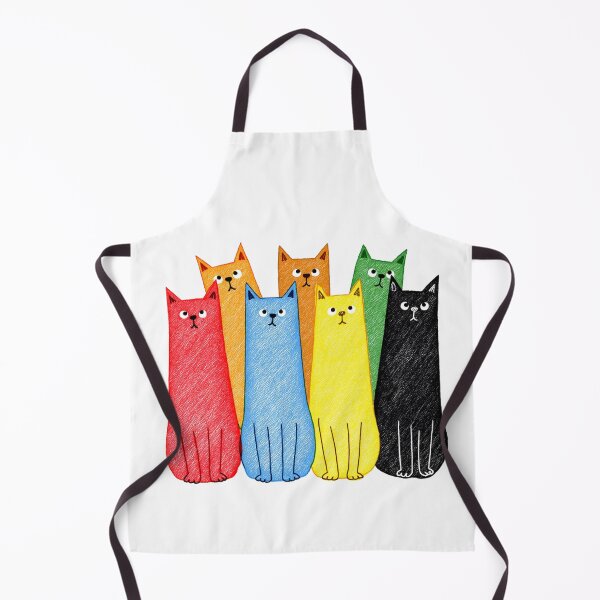 Item preview, A Group of Colourful Cats designed and sold by hinomaru.