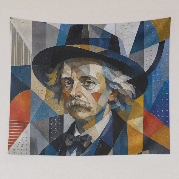 Item preview, Edvard Grieg Norwegian composer and pianist painting. designed and sold by GalleryKauffeld.