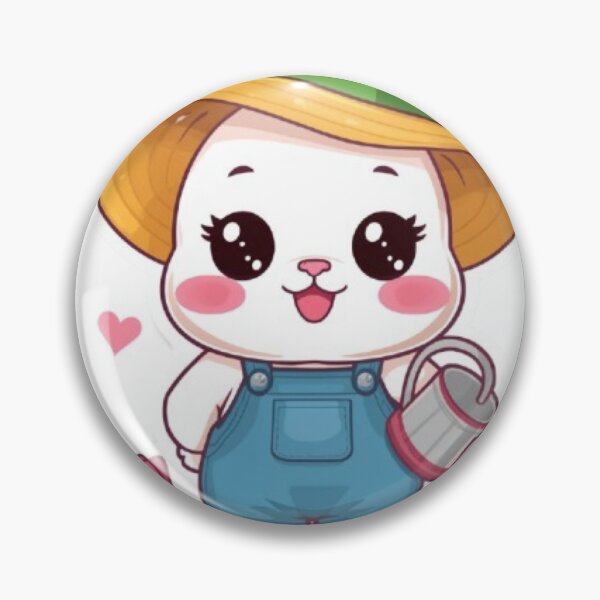 Item preview, Kawaii Garden Bunny Sticker | Cute Chibi Rabbit Gift designed and sold by Stylestickers55.