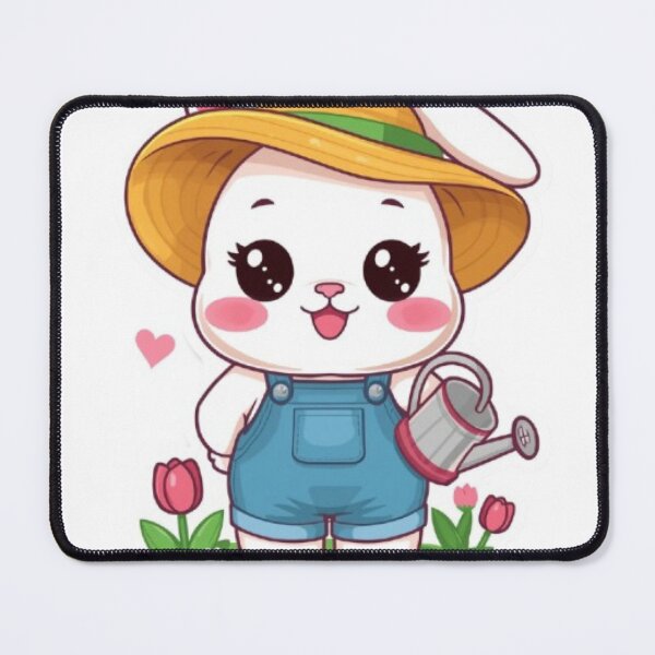 Item preview, Kawaii Garden Bunny Sticker | Cute Chibi Rabbit Gift designed and sold by Stylestickers55.