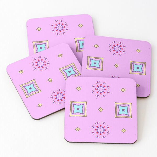 Item preview, Vibrant Pink, Red and Blue Mandala Pattern designed and sold by Tinsleybluebell.