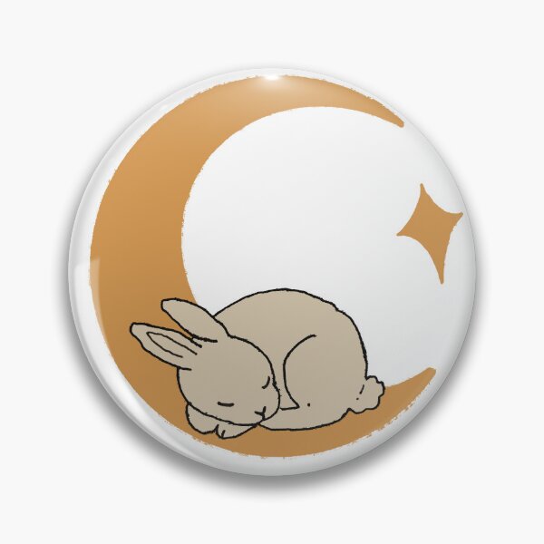 Item preview, Sleeping Bunny on the Crescent Moon designed and sold by moonchildartgraph.