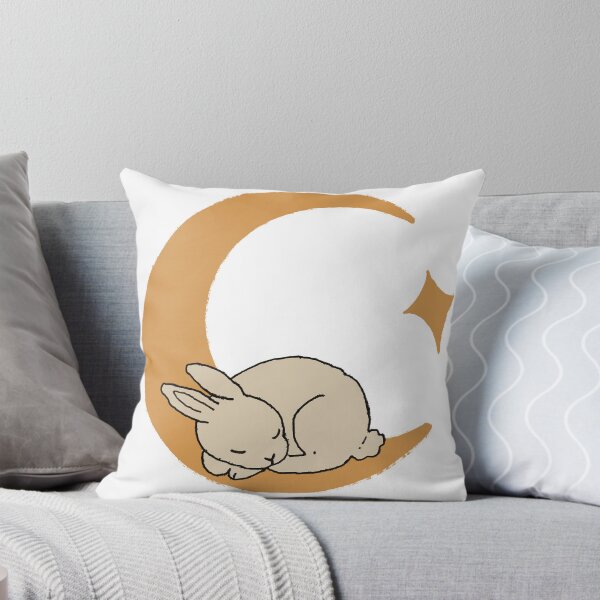 Item preview, Sleeping Bunny on the Crescent Moon designed and sold by moonchildartgraph.