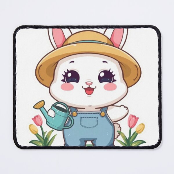Item preview, Cute Bunny Gardening | Kawaii Rabbit Sticker designed and sold by Stylestickers55.