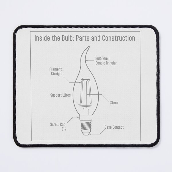 Item preview, Vintage Candle Light Bulb Blueprint Poster designed and sold by drTerrens.