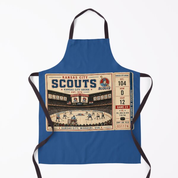 Item preview, Kansas City Scouts Vintage Hockey Ticket, Kansas City Arena Retro Hockey Art, Classic Hockey Nostalgia designed and sold by GhostDawgs.