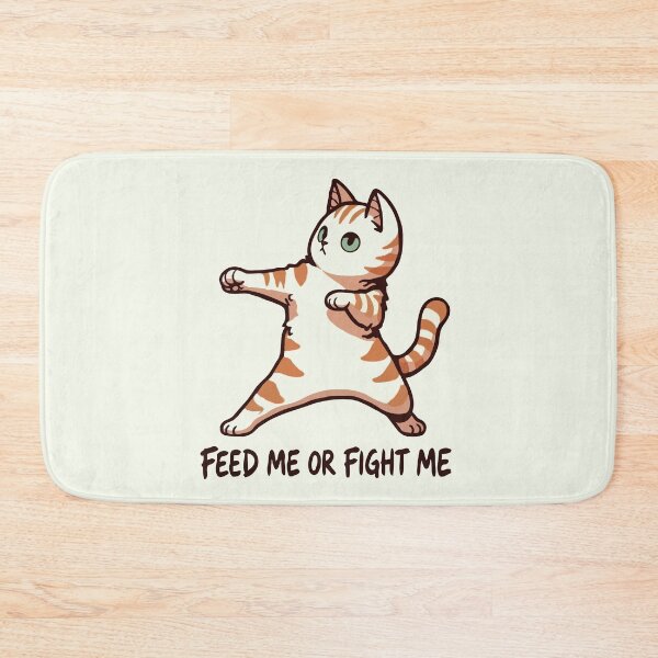 Item preview, Karate Cat Feed Me Or Fight Me designed and sold by Gkinoki.