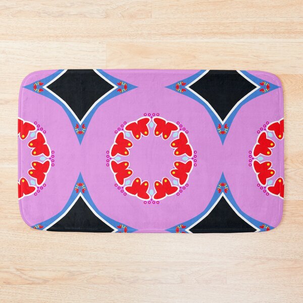 Item preview, Vibrant Pink and Red Heart Mandala Pattern designed and sold by Tinsleybluebell.