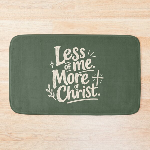 Item preview, Less of me. More of Christ. | Christian design in clear lettering designed and sold by Crown&Cross.