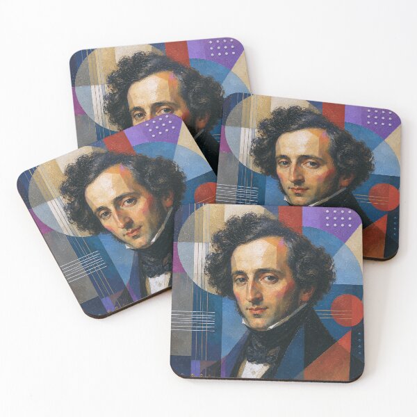Item preview, Felix Mendelssohn, German composer and pianist painting. designed and sold by GalleryKauffeld.
