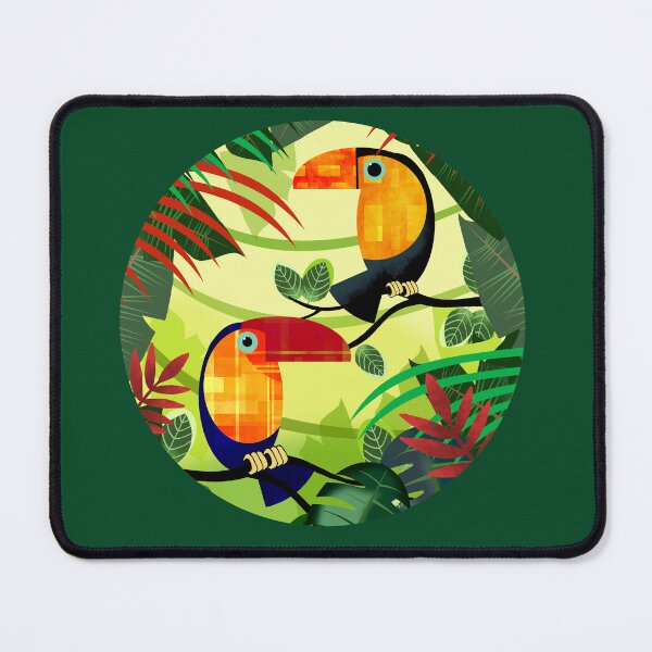 Item preview, Two Colourful Exotic Birds in Jungle designed and sold by Andrew Hitchen.