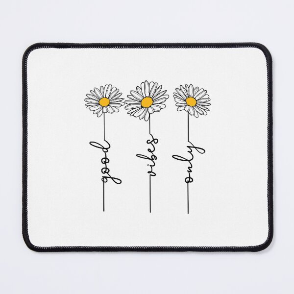 Item preview, Good Vibes Only Daisy Floral Line Art designed and sold by The secret storage room.