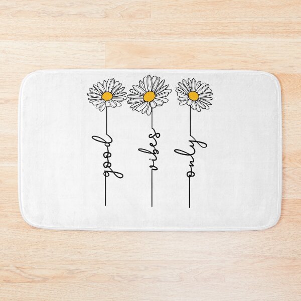 Item preview, Good Vibes Only Daisy Floral Line Art designed and sold by The secret storage room.