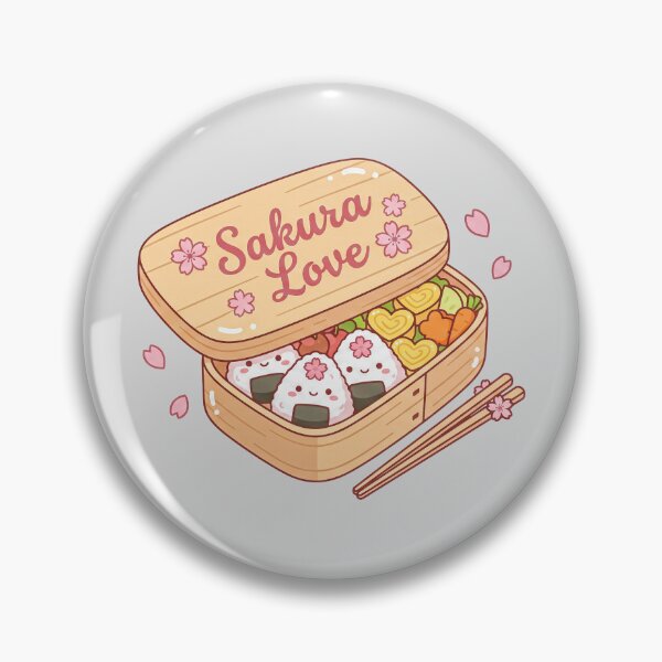 Item preview, Cute Sakura Love Bento Box: Kawaii Japanese Onigiri & Spring Picnic Lunch designed and sold by hattie's.