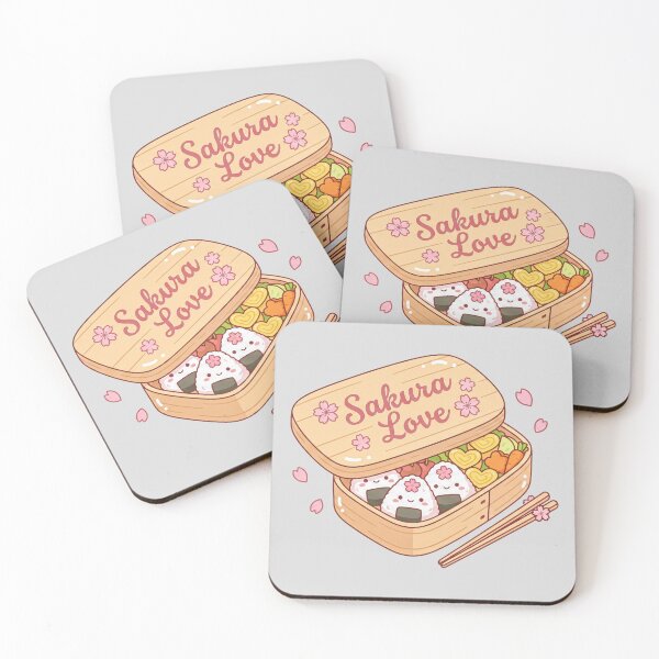 Item preview, Cute Sakura Love Bento Box: Kawaii Japanese Onigiri & Spring Picnic Lunch designed and sold by hattie's.
