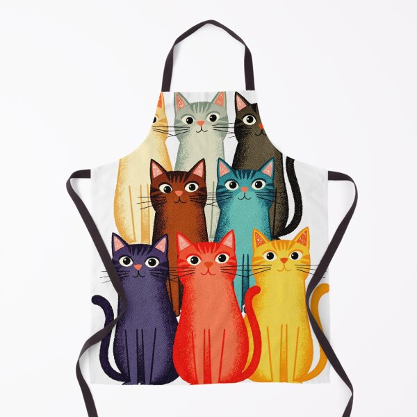 Item preview, A Clowder of Colourful Cats designed and sold by hinomaru.