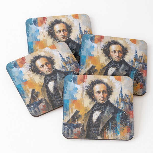 Item preview, Felix Mendelssohn, German composer and pianist painting. designed and sold by GalleryKauffeld.