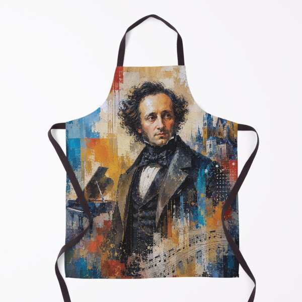 Item preview, Felix Mendelssohn, German composer and pianist painting. designed and sold by GalleryKauffeld.