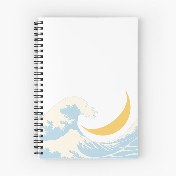 Item preview, Midnight Ocean Wave and Crescent Moon designed and sold by moonchildartgraph.
