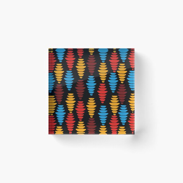 Item preview, Abstract African Ethnic Tribal Pattern - Colorful Boho Shapes designed and sold by bangueran.