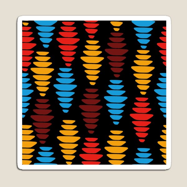 Item preview, Abstract African Ethnic Tribal Pattern - Colorful Boho Shapes designed and sold by bangueran.