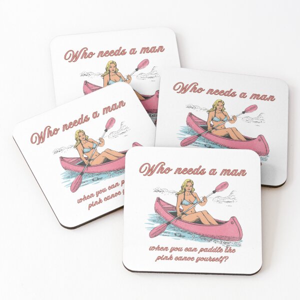 Item preview, Who needs a man when you can paddle the pink canoe yourself! designed and sold by NicMacTees.