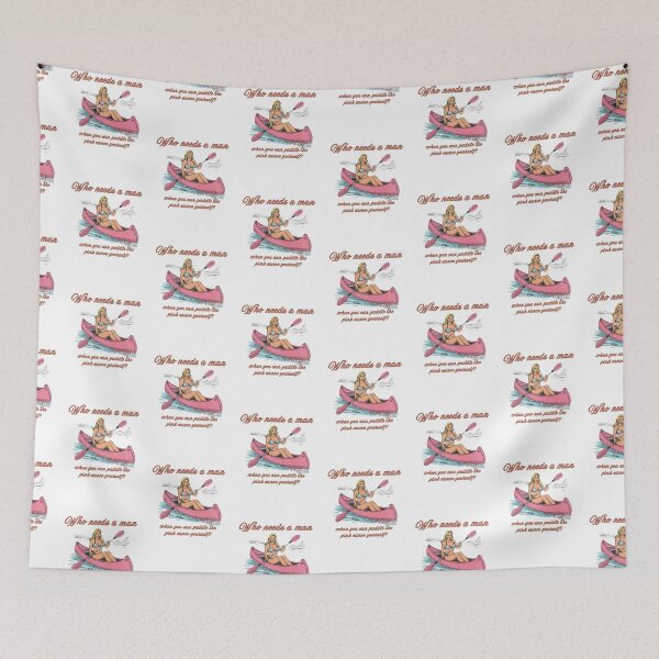 Item preview, Who needs a man when you can paddle the pink canoe yourself! designed and sold by NicMacTees.