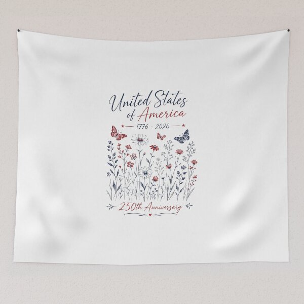 Item preview, 250th Anniversary USA Flowers 250 Years America designed and sold by rusiaa.