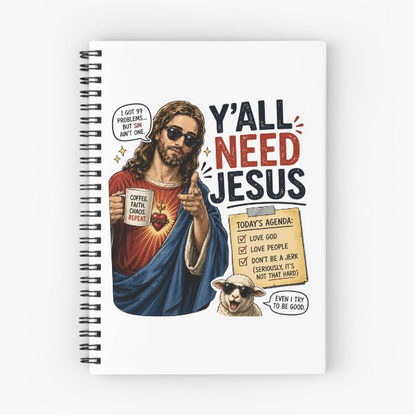 Item preview, Y'all Need Jesus! Funny Jesus is Watching Meme! designed and sold by PatternFly.