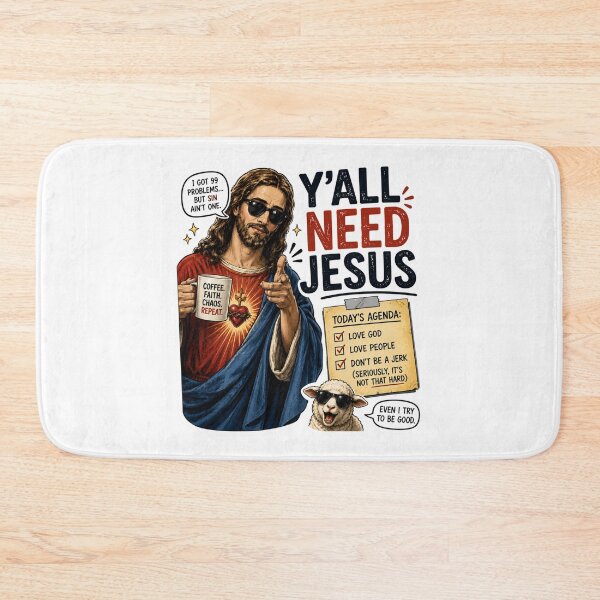 Item preview, Y'all Need Jesus! Funny Jesus is Watching Meme! designed and sold by PatternFly.