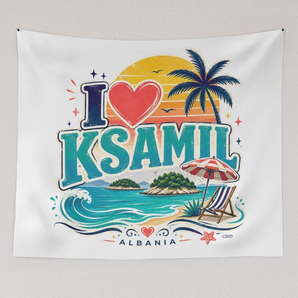 Item preview, I Love Ksamil Albania designed and sold by godigitalmedia.