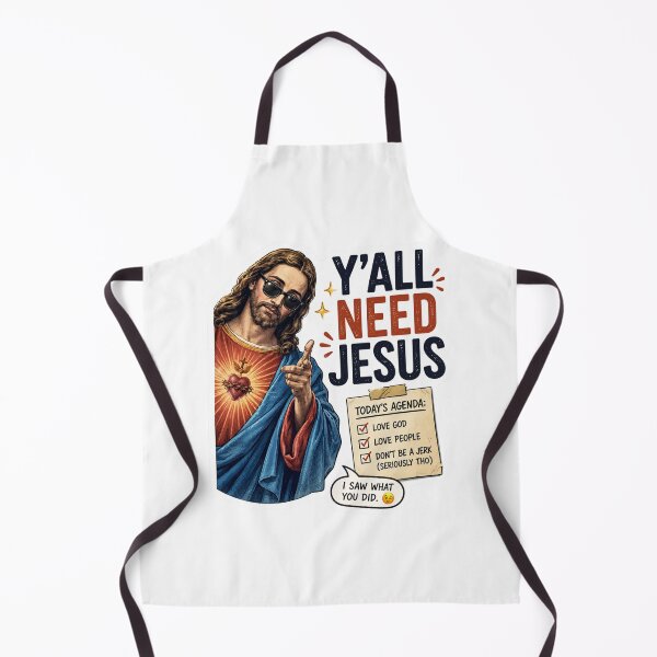 Item preview, Y'all Need Jesus! Funny Jesus is Watching Meme! designed and sold by PatternFly.