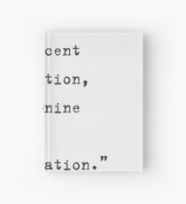 Genius Is One Percent Inspiration, Ninety-Nine Percent Perspiration Thomas Edison Hardcover Journal